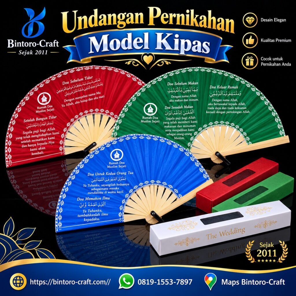 Undangan Pernikahan Model Kipas