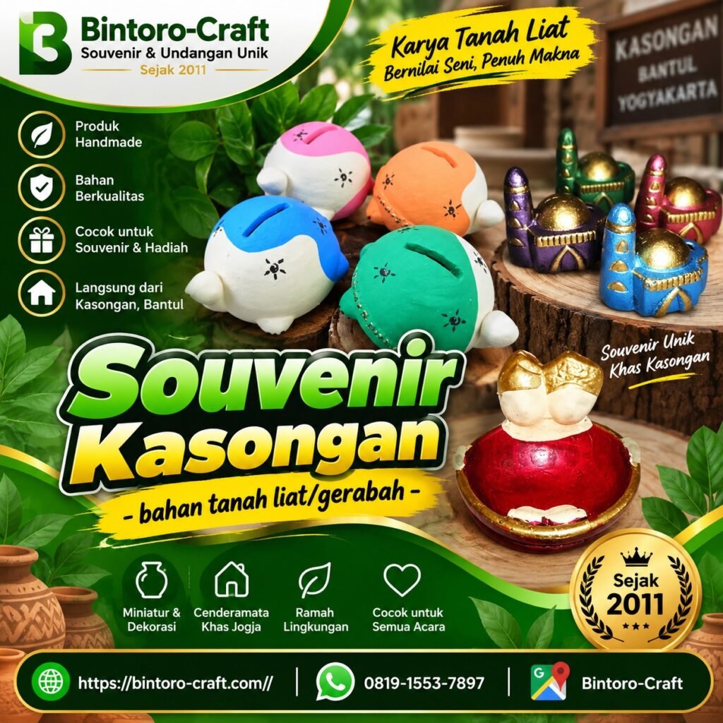 Souvenir di Kasongan, Bantul