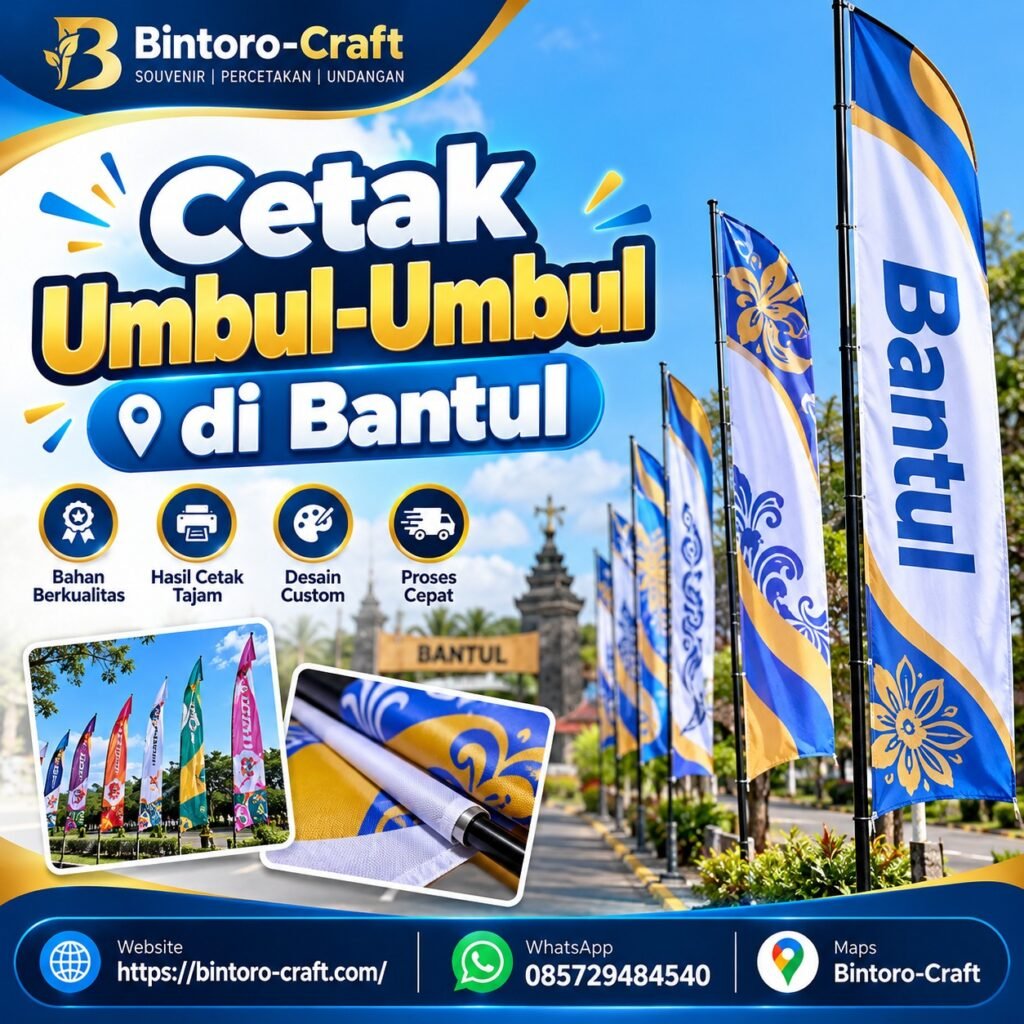 Cetak Umbul-Umbul di Bantu