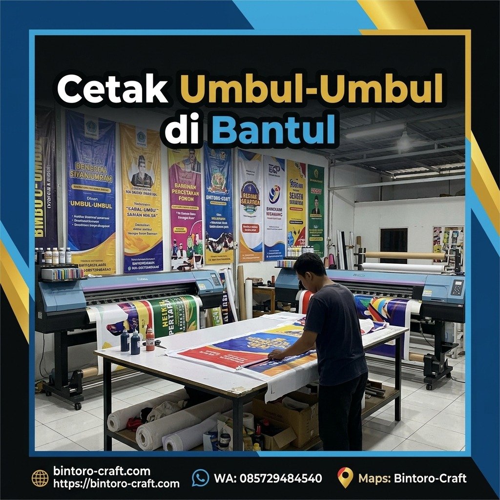 Cetak Umbul-Umbul di Bantu