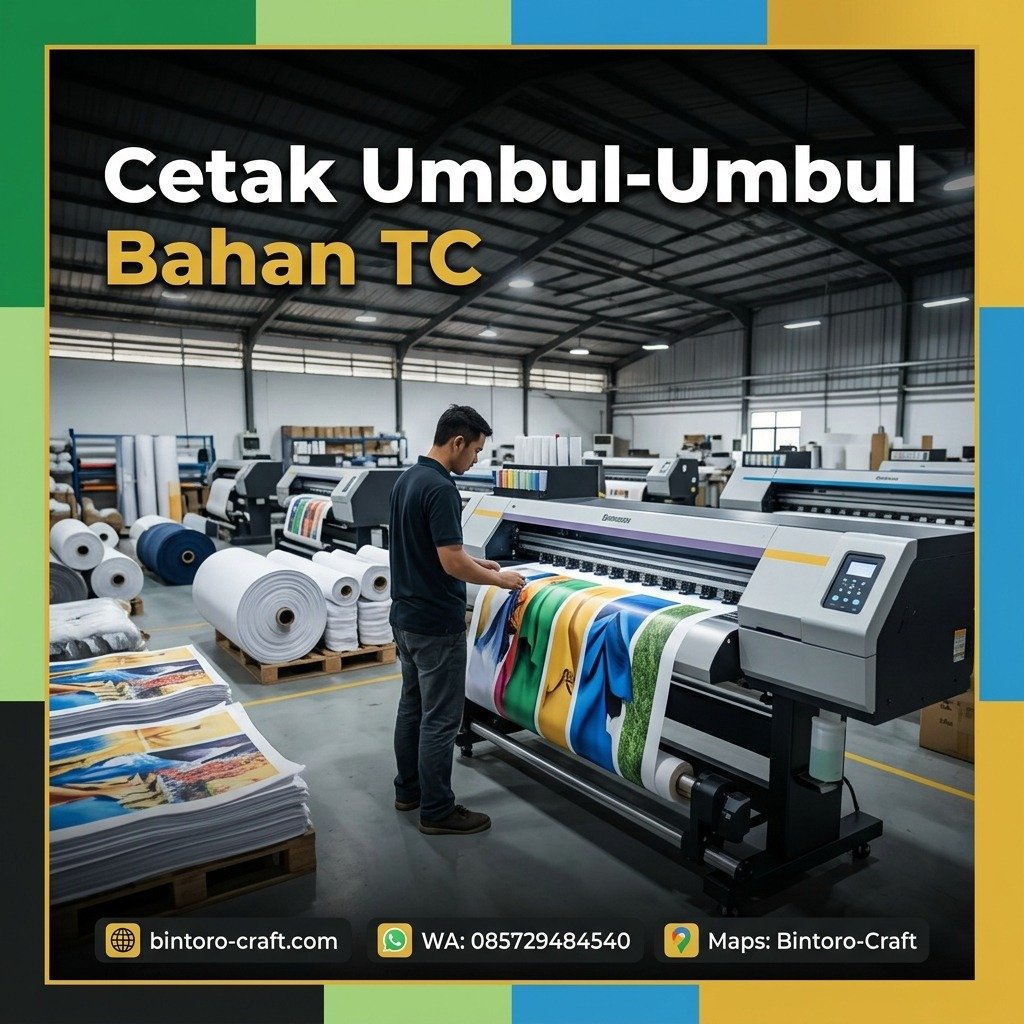 Cetak Umbul-Umbul Bahan TC
