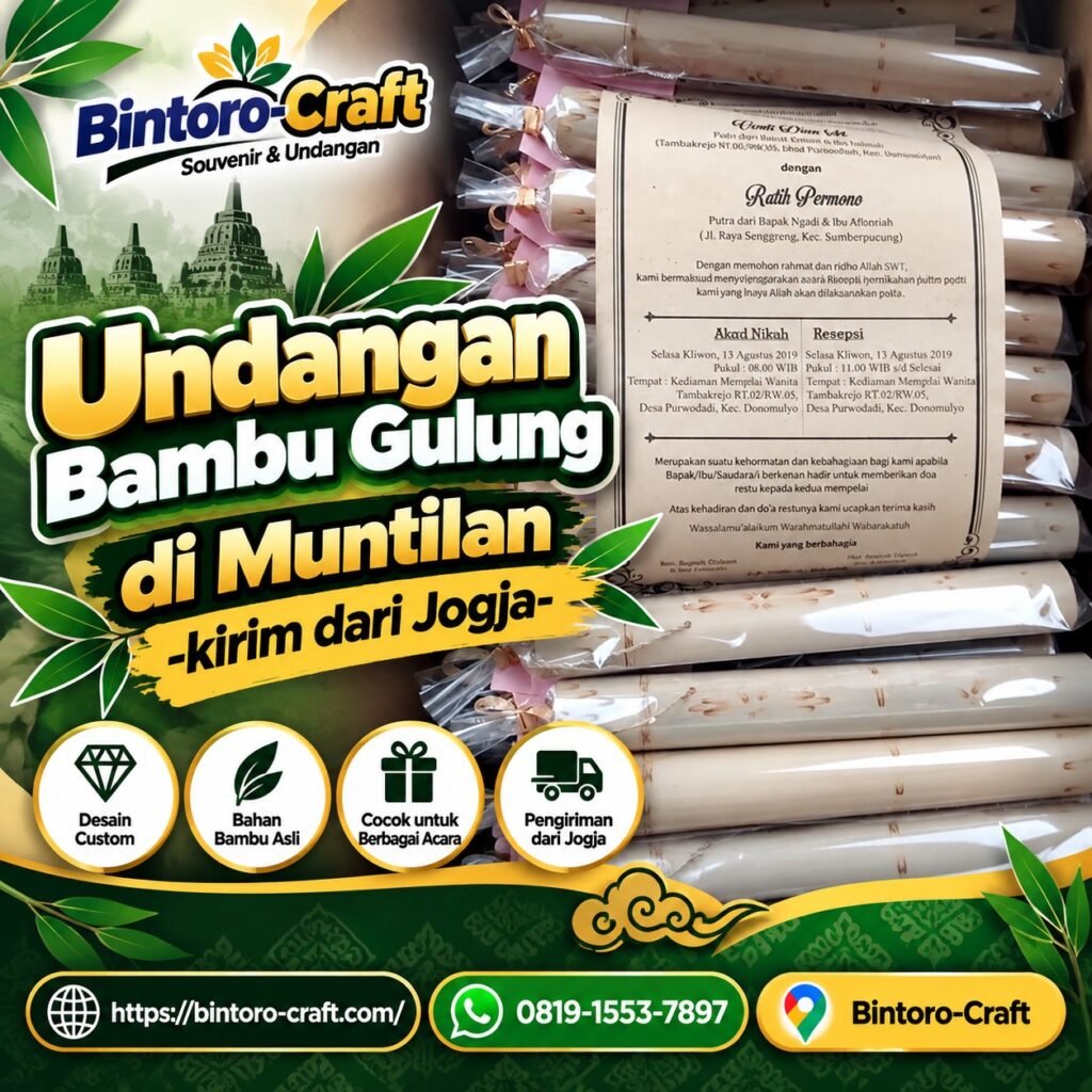Undangan Bambu Gulung Muntilan