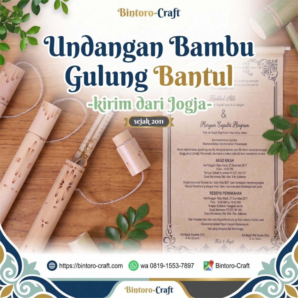 Undangan Bambu Gulung Bantul