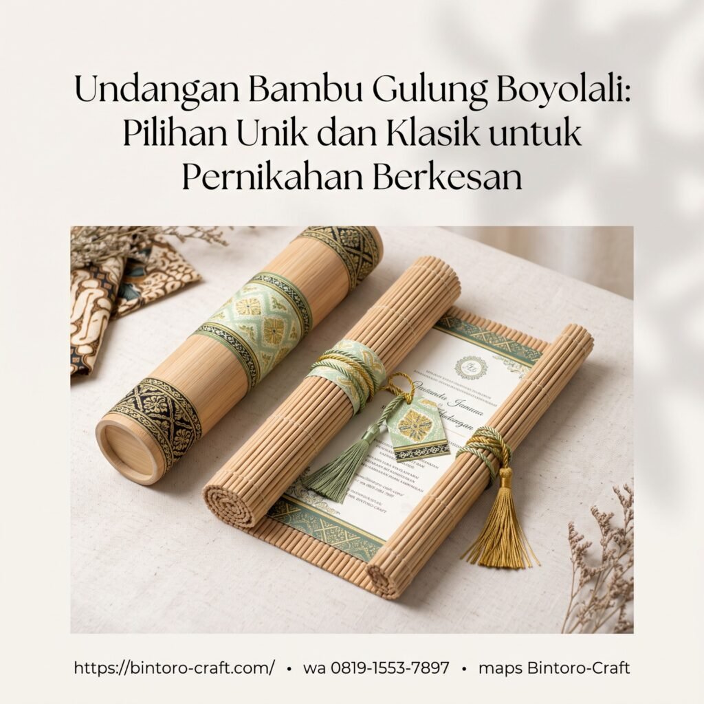 Undangan Bambu Gulung Boyolali