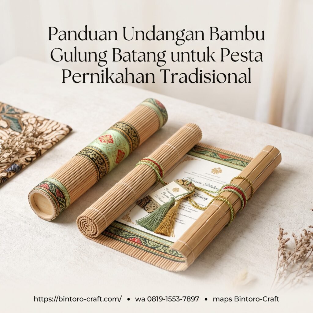 Undangan Bambu Gulung Batang