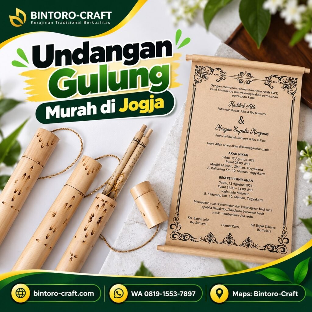 Undangan Gulung Murah di Jogja