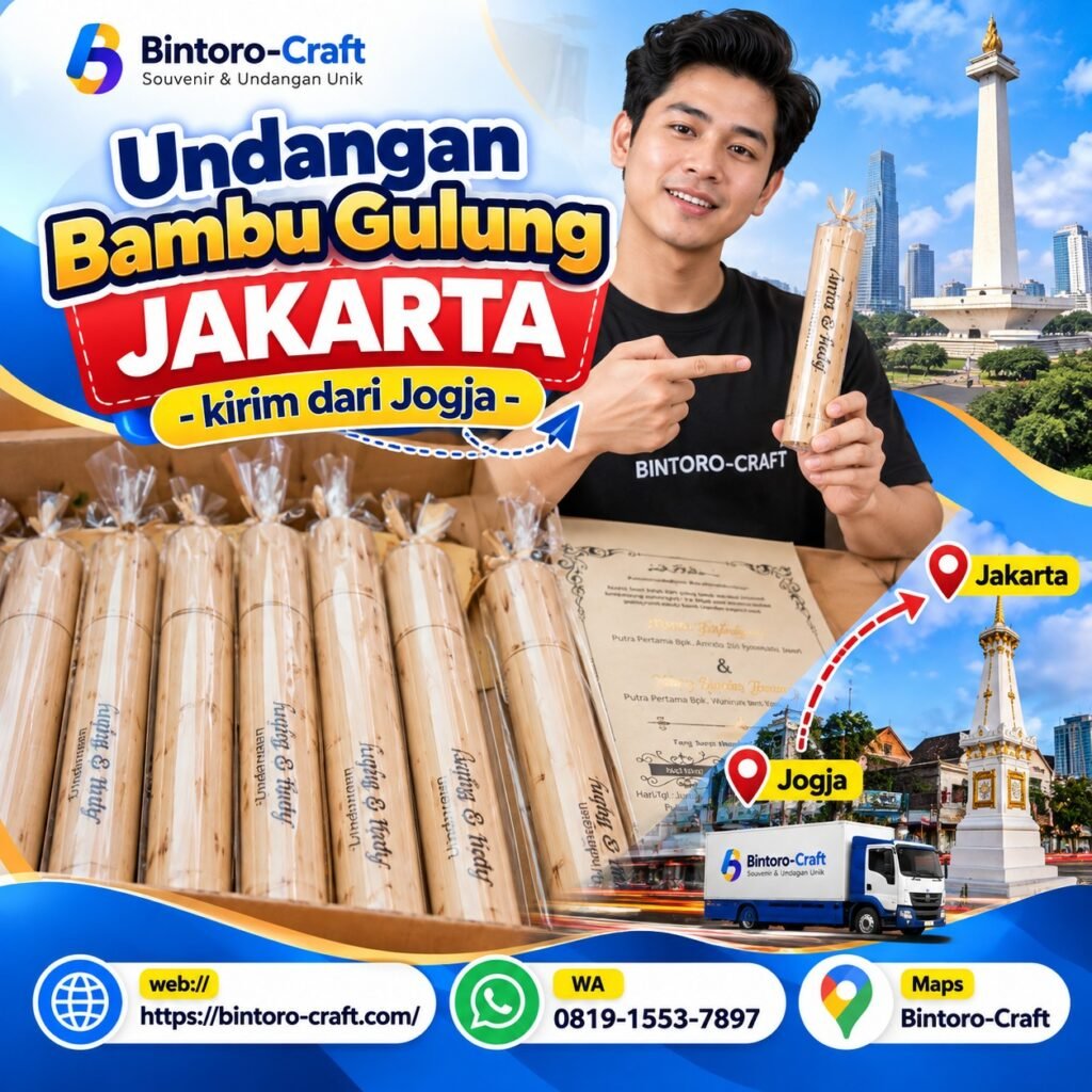 Undangan Bambu Gulung Murah di Jakarta