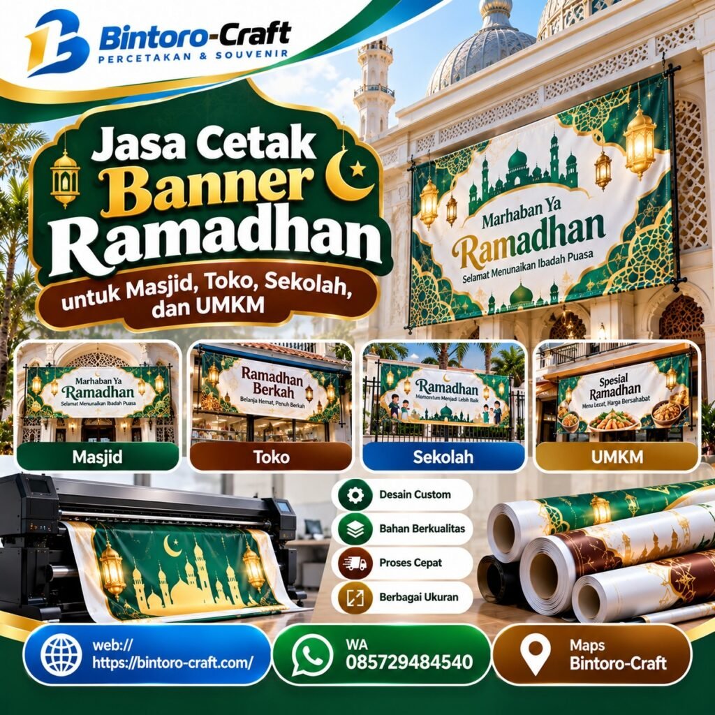 Jasa Cetak Banner Ramadhan untuk Masjid, Toko, Sekolah, dan UMKM