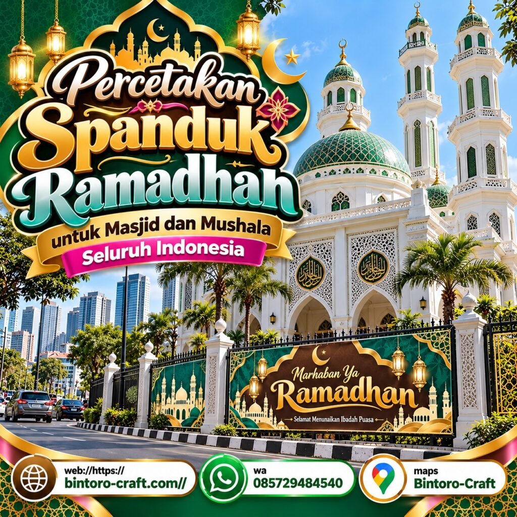 Percetakan Spanduk Ramadhan untuk Masjid dan Mushala