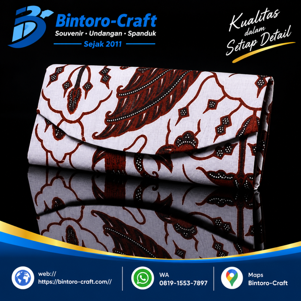 souvenir dompet batik besar