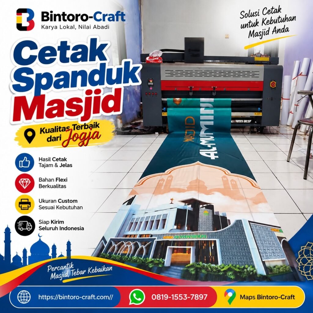 cetak spanduk masjid