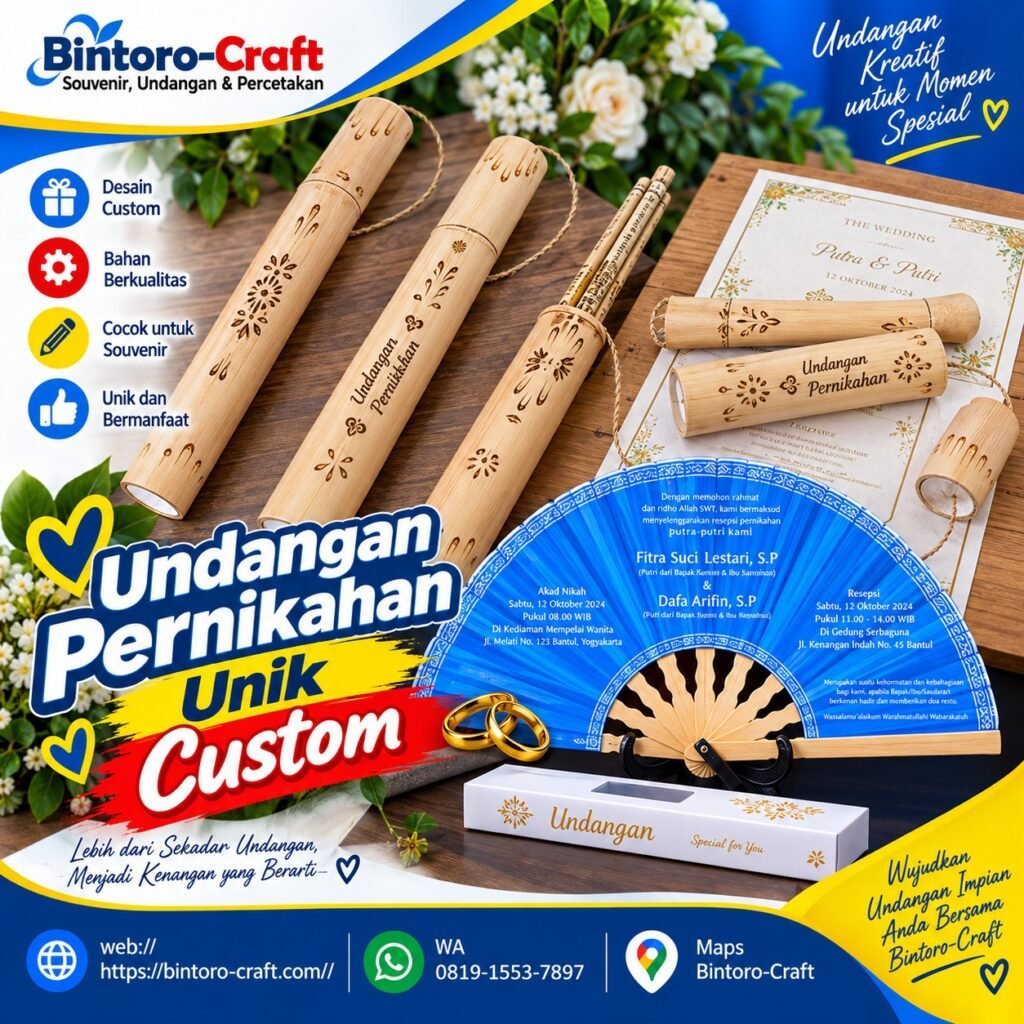 Undangan Pernikahan Unik Custom