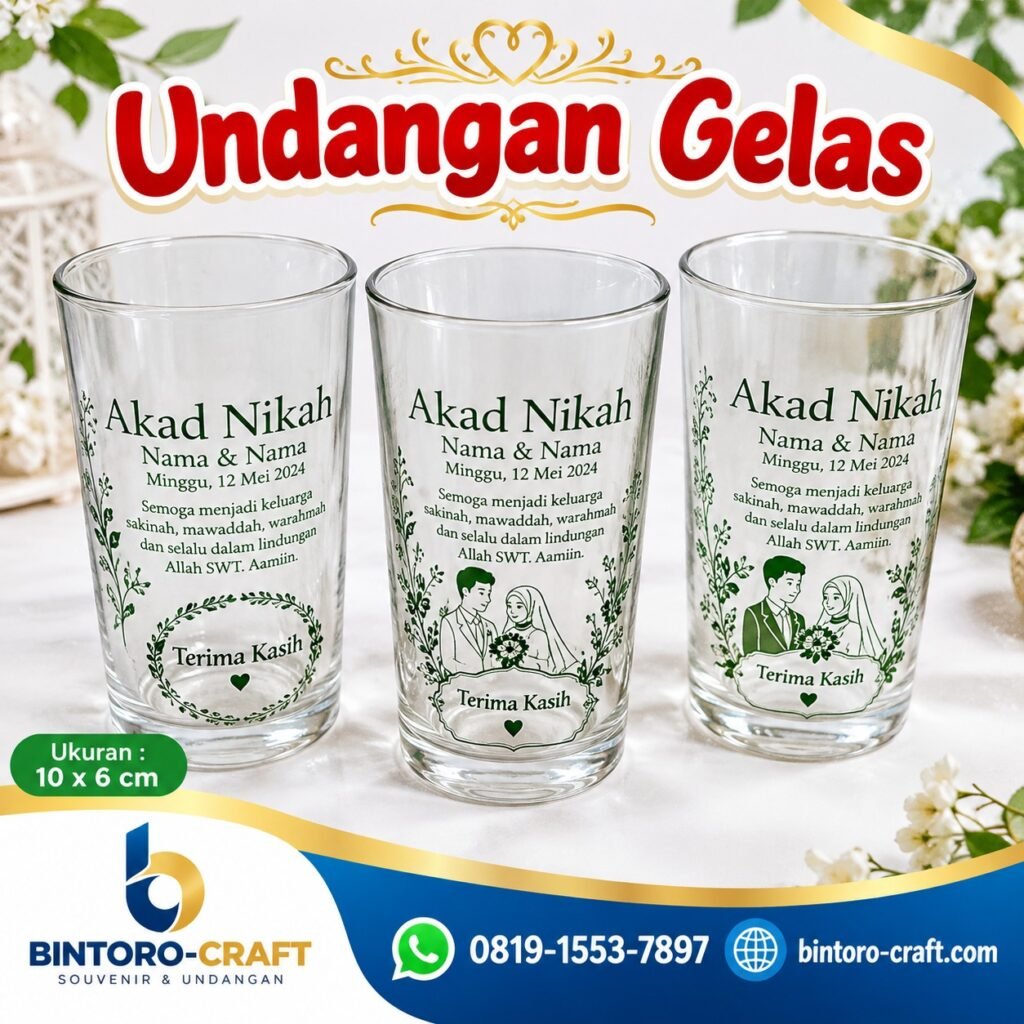 Undangan Gelas Bening