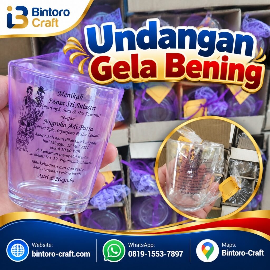 Undangan Gelas Bening