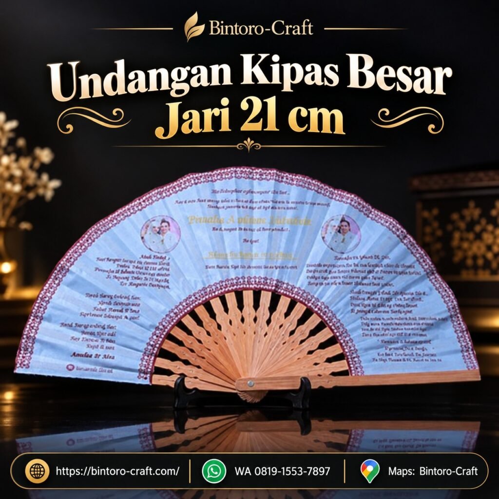 Undangan Kipas Besar Jari 21 cm