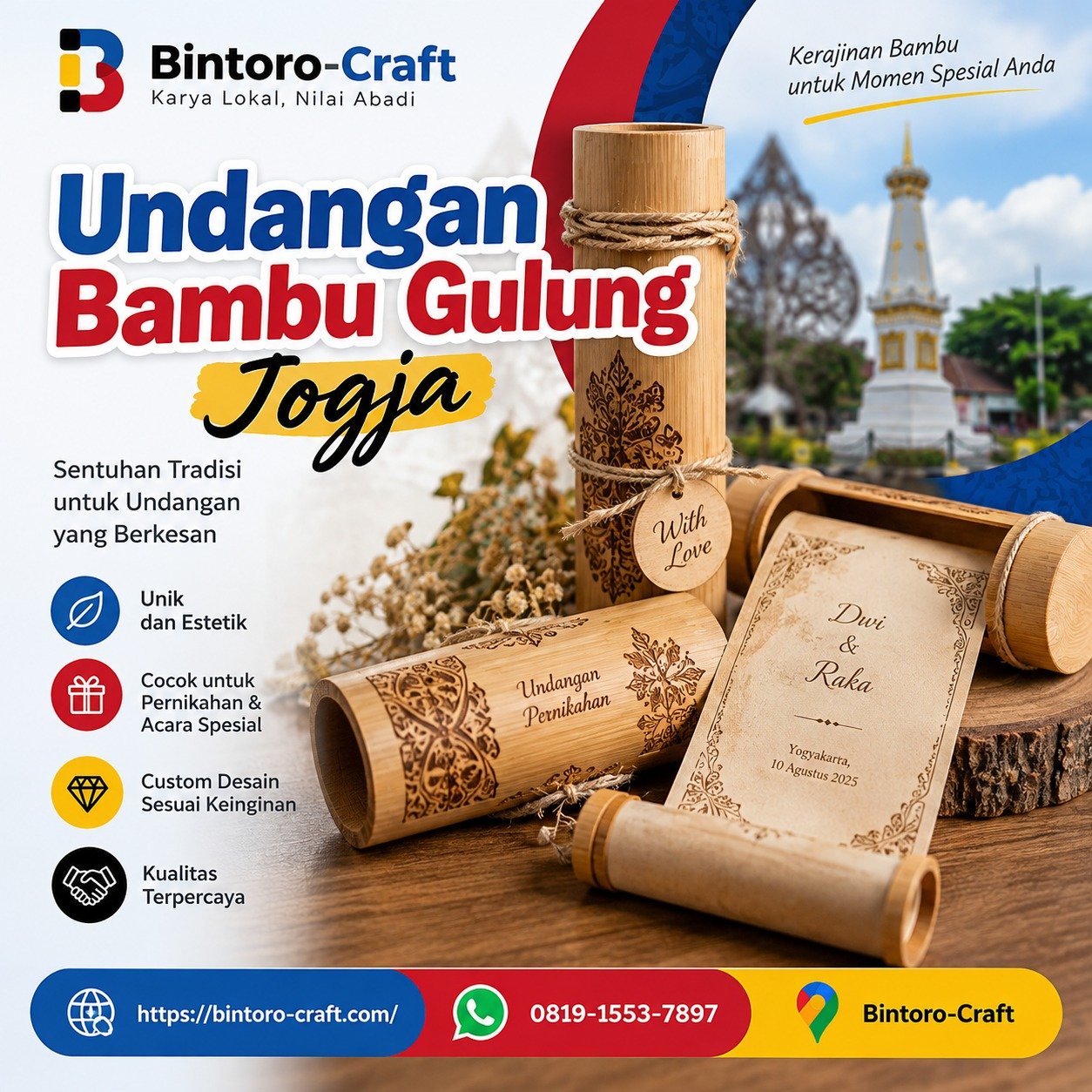 Undangan Bambu Gulung Jogja