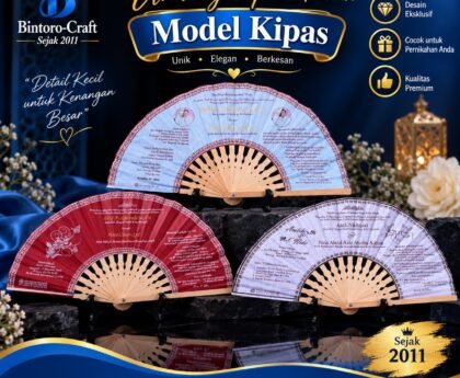 Undangan Pernikahan Model Kipas
