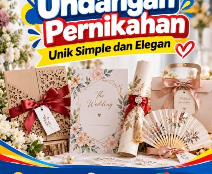 Undangan Pernikahan Unik Simple dan Elegan