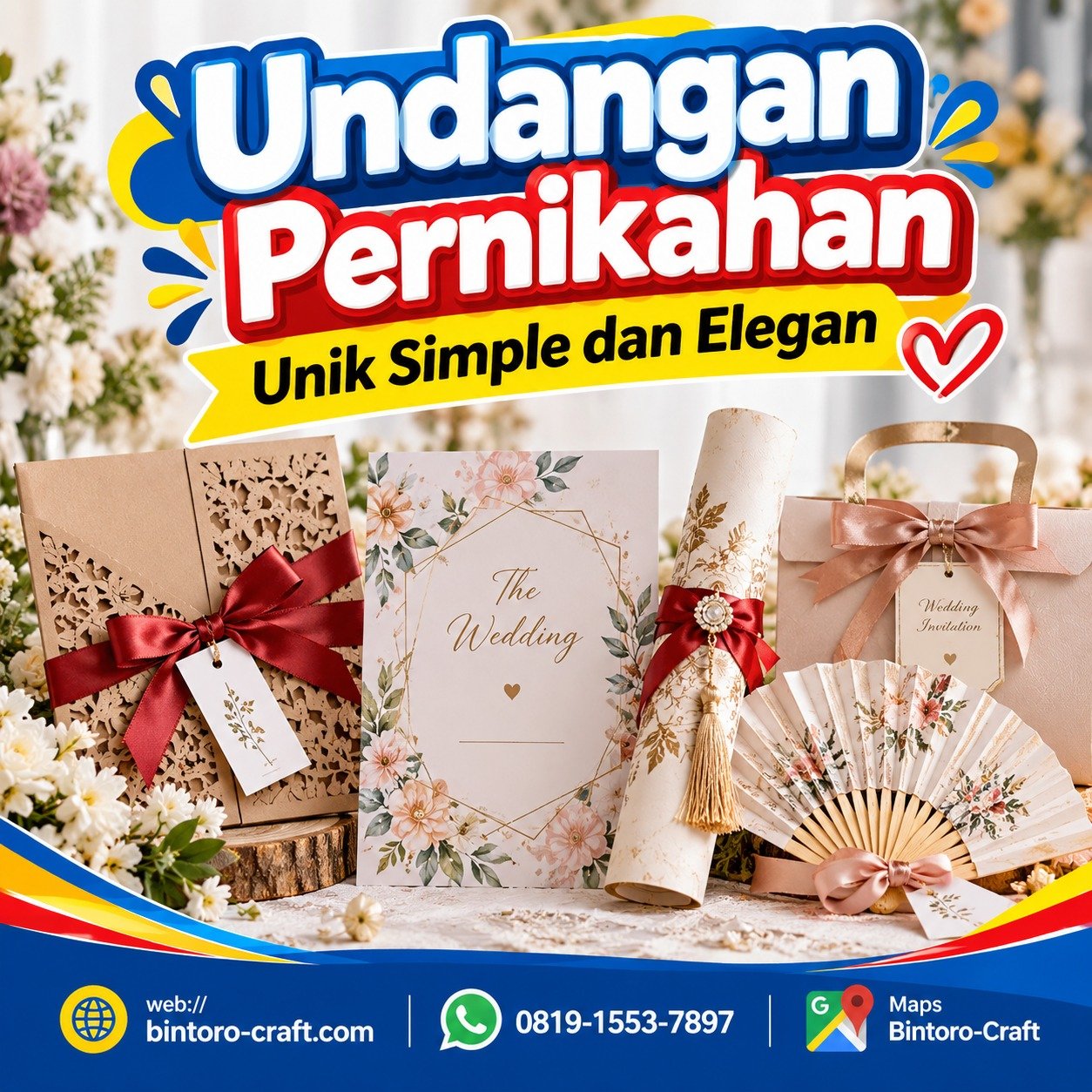 Undangan Pernikahan Unik Simple dan Elegan
