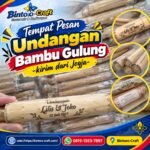 Tempat Pesan Undangan Bambu Gulung