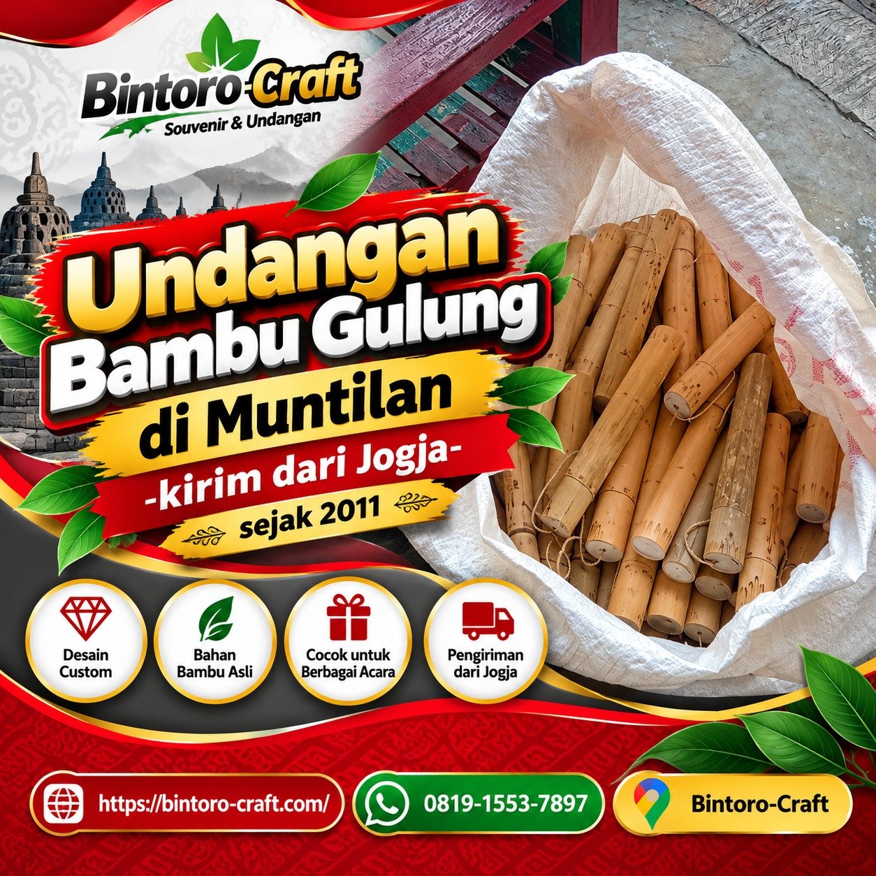 Undangan Bambu Gulung Muntilan