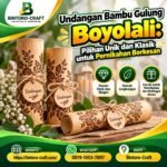 Undangan Bambu Gulung Boyolali