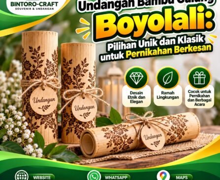 Undangan Bambu Gulung Boyolali