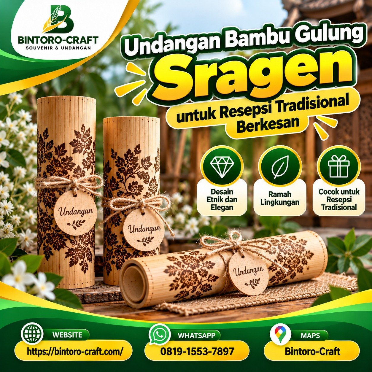 Undangan Bambu Gulung Sragen