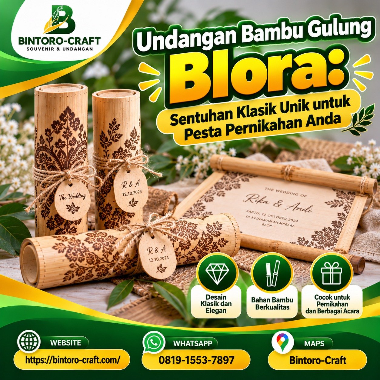 Undangan Bambu Gulung Blora