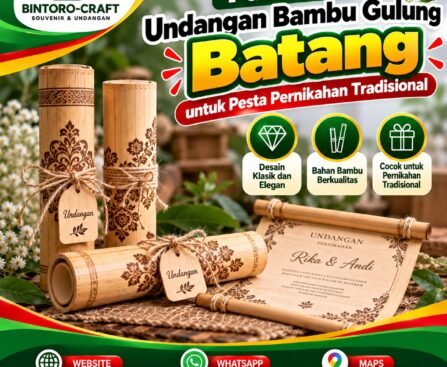 Undangan Bambu Gulung Batang