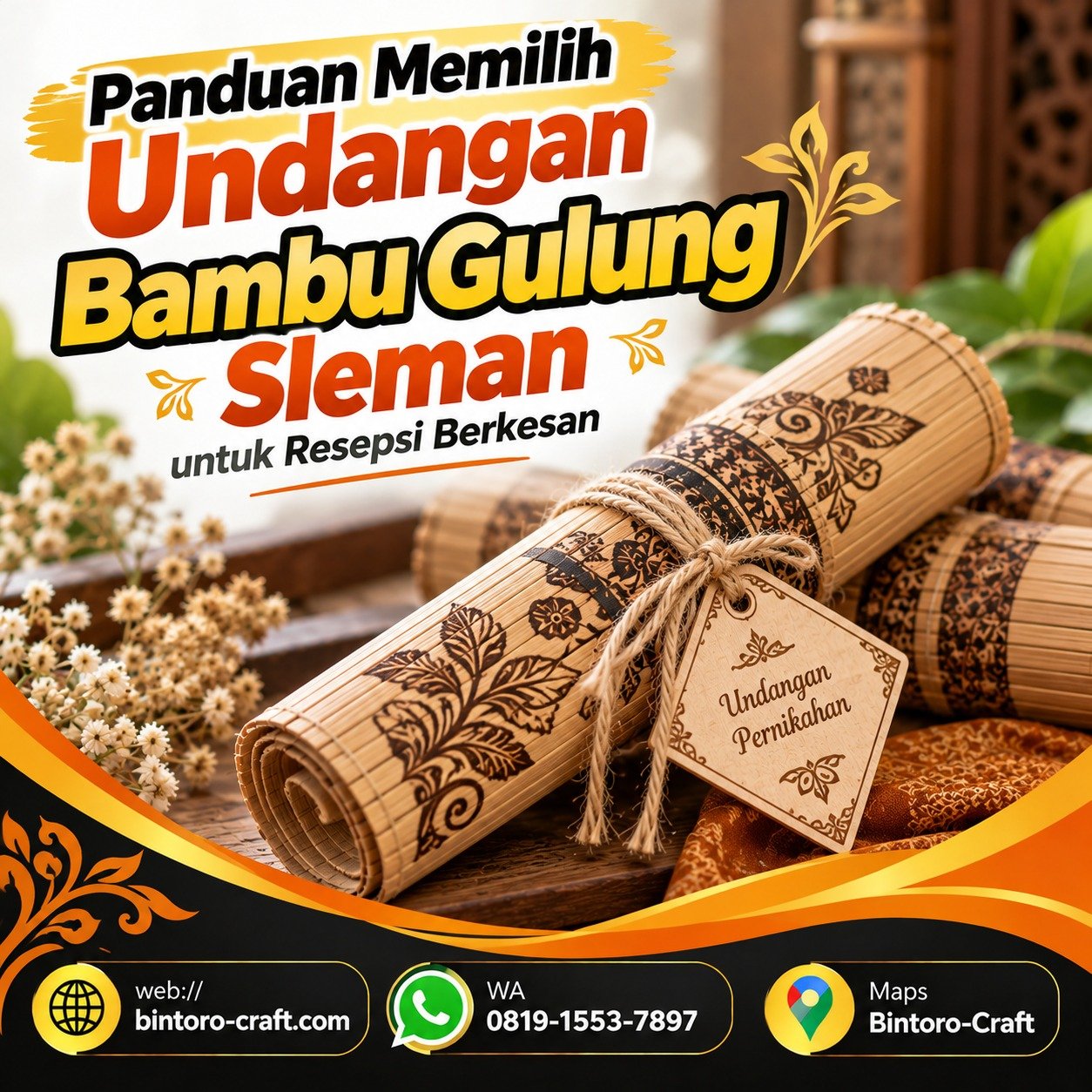Undangan Bambu Gulung Sleman