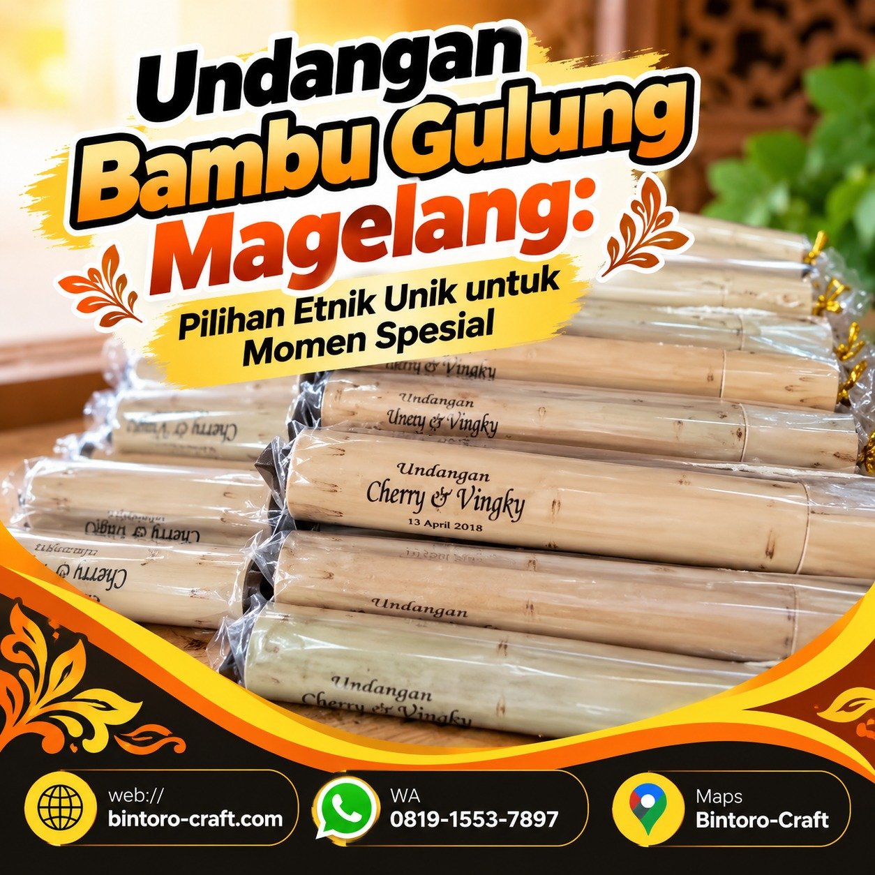 Undangan Bambu Gulung Magelang