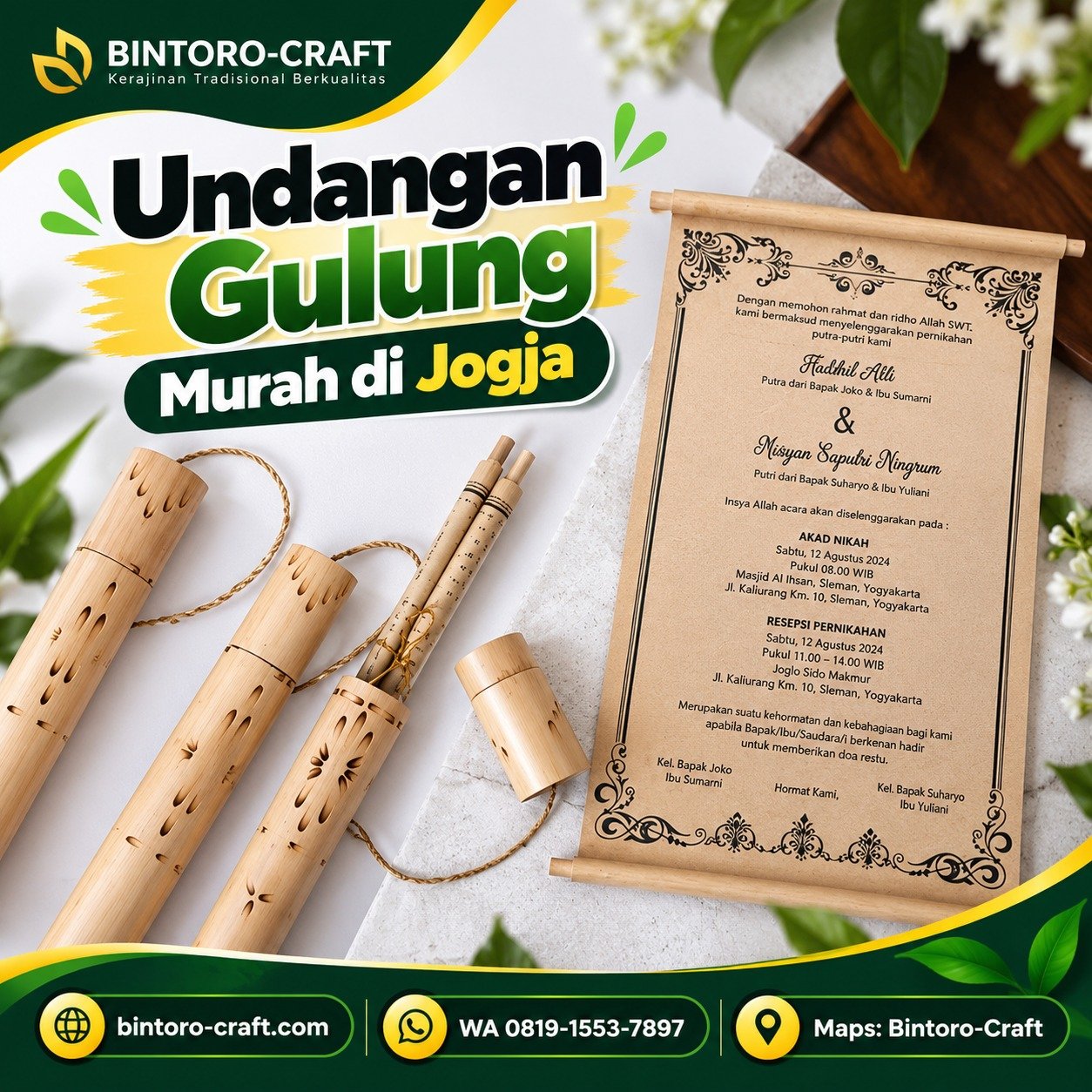 Undangan Gulung Murah di Jogja