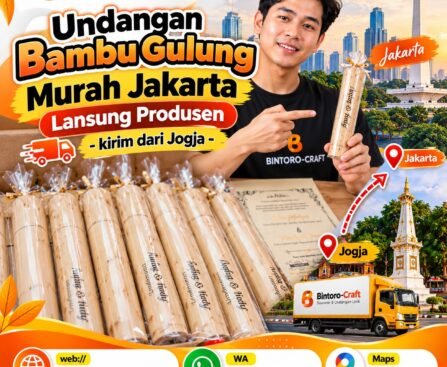 Undangan Bambu Gulung Murah di Jakarta