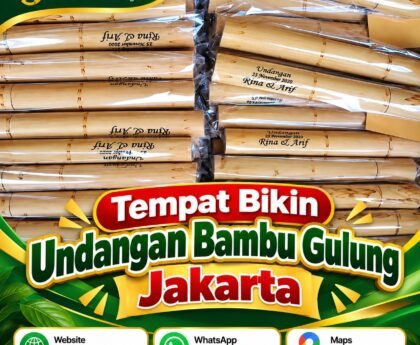 Tempat Bikin Undangan Bambu Gulung Jakarta