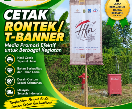 Jasa Cetak T-Banner atau Rontek