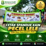Cetak Spanduk Kain Pecel Lele