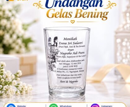 undangan gelas