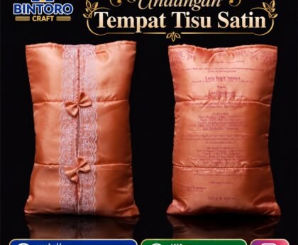 Undangan Tempat Tisu Satin