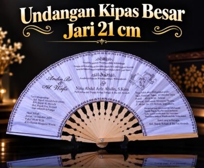 Undangan Kipas Besar Jari 21 cm